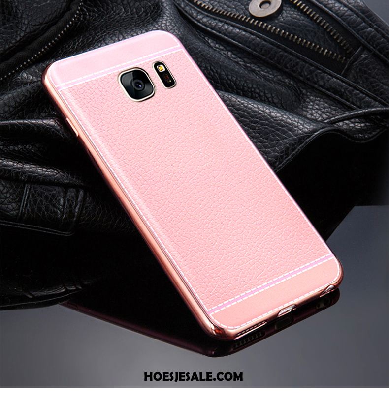 Samsung Galaxy S6 Hoesje Ster Bescherming Hoes Roze Siliconen Korting