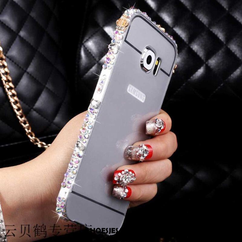 Samsung Galaxy S6 Hoesje Ster Metaal Bescherming Mobiele Telefoon Roze Online
