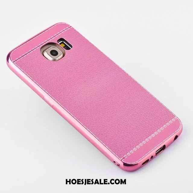 Samsung Galaxy S6 Hoesje Zacht Patroon Hoes Rood Siliconen Goedkoop