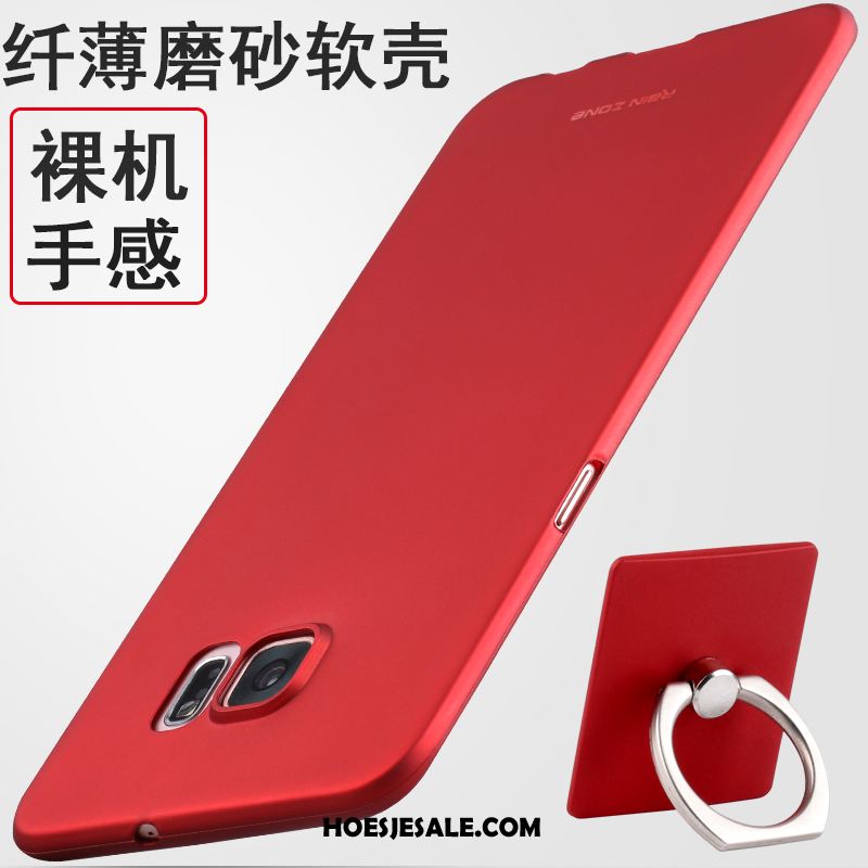 Samsung Galaxy S6 Hoesje Zacht Ster Hoes Rood Siliconen Kopen