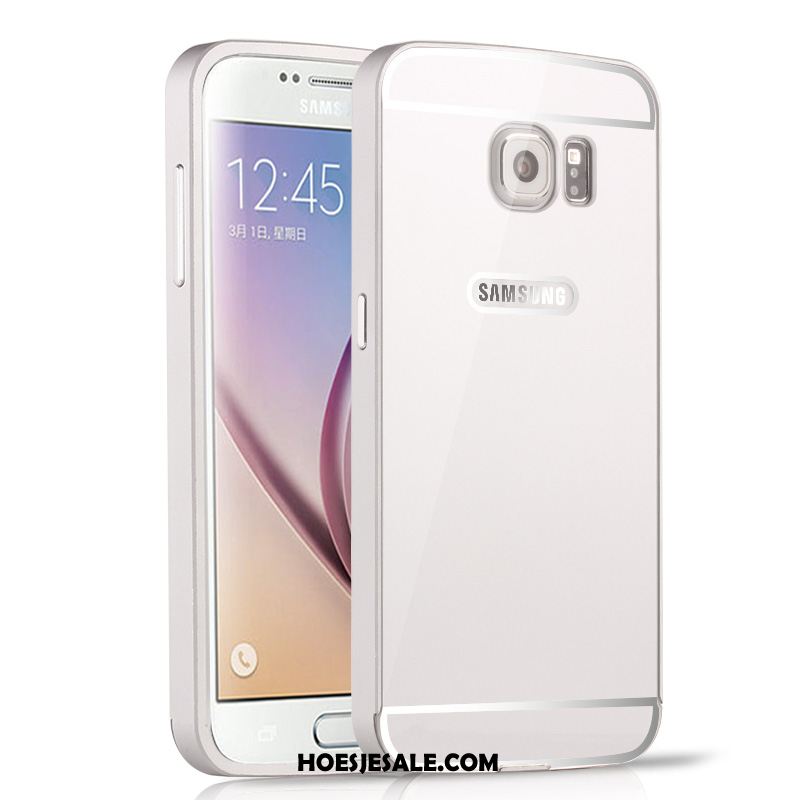 Samsung Galaxy S6 Hoesje Zwart Ster Omlijsting Bescherming Hoes Sale