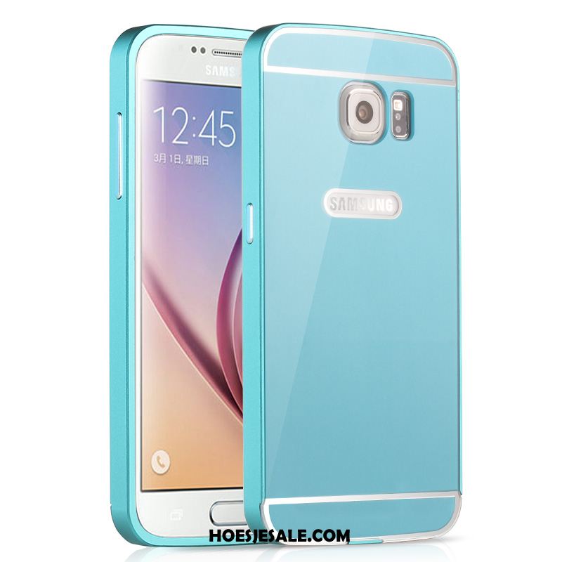 Samsung Galaxy S6 Hoesje Zwart Ster Omlijsting Bescherming Hoes Sale