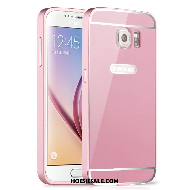 Samsung Galaxy S6 Hoesje Zwart Ster Omlijsting Bescherming Hoes Sale