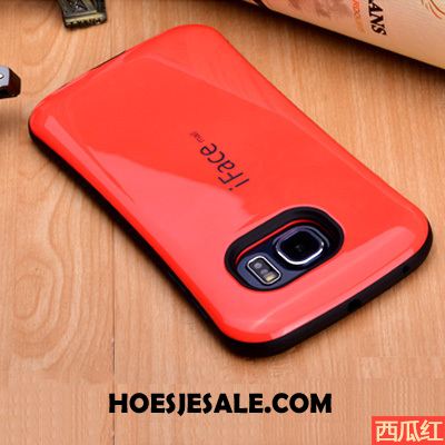 Samsung Galaxy S7 Edge Hoesje Anti-fall Bescherming Mobiele Telefoon Trend Rood Sale