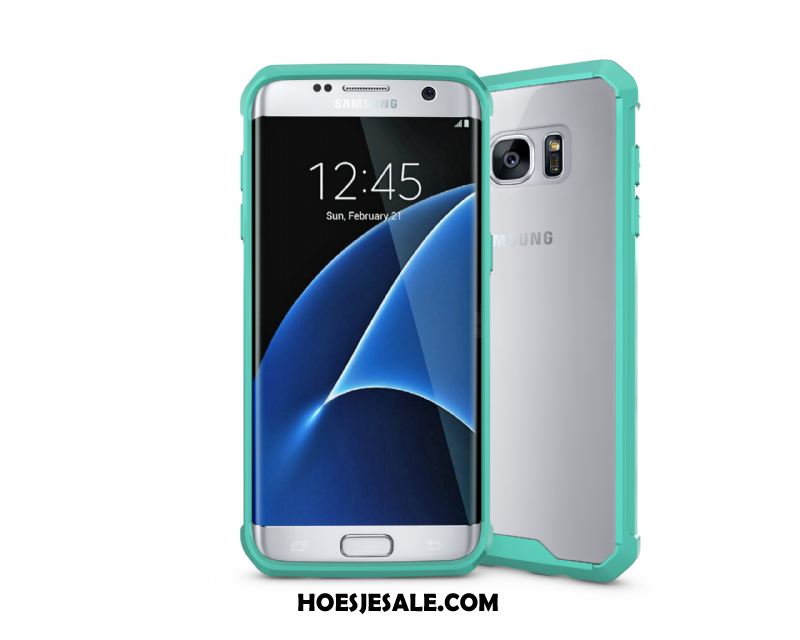 Samsung Galaxy S7 Edge Hoesje Anti-fall Pantser Zwart Bescherming Ster Sale