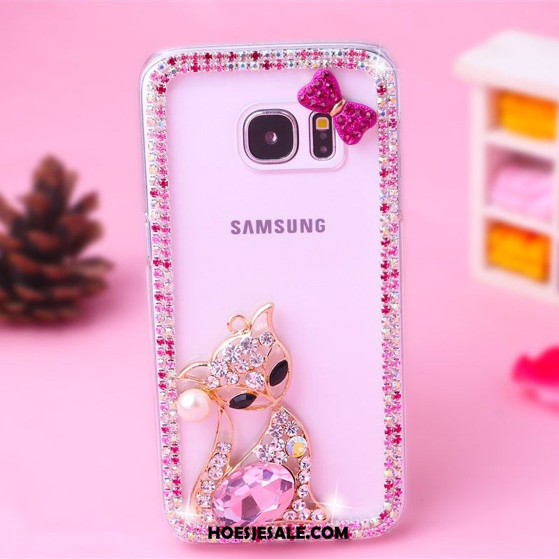 Samsung Galaxy S7 Edge Hoesje Hoes Mobiele Telefoon Ster Wit Met Strass Korting