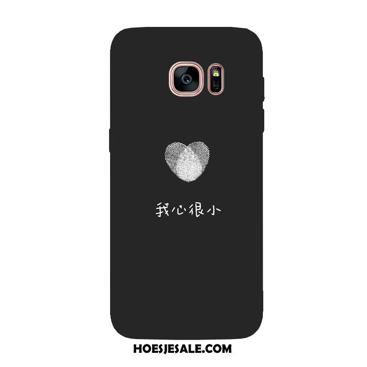 Samsung Galaxy S7 Edge Hoesje Schrobben Zwart Ster Patroon Lovers Goedkoop