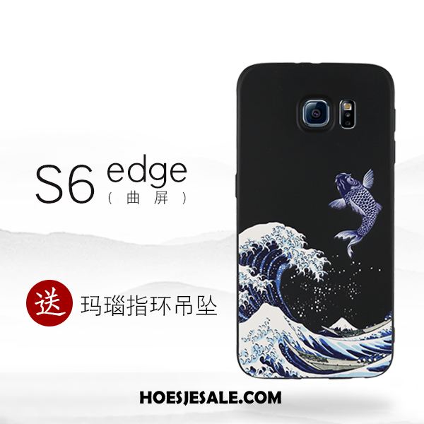 Samsung Galaxy S7 Edge Hoesje Siliconen Ster Zwart Scheppend Mobiele Telefoon Sale