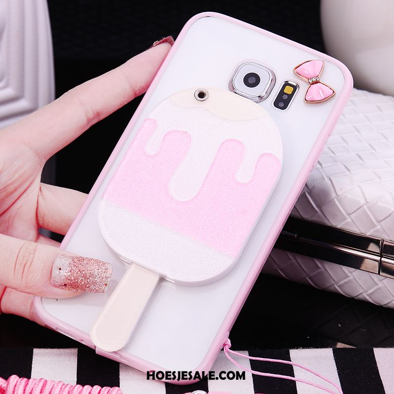 Samsung Galaxy S7 Hoesje Hoes Mobiele Telefoon Hanger Roze Bescherming Goedkoop