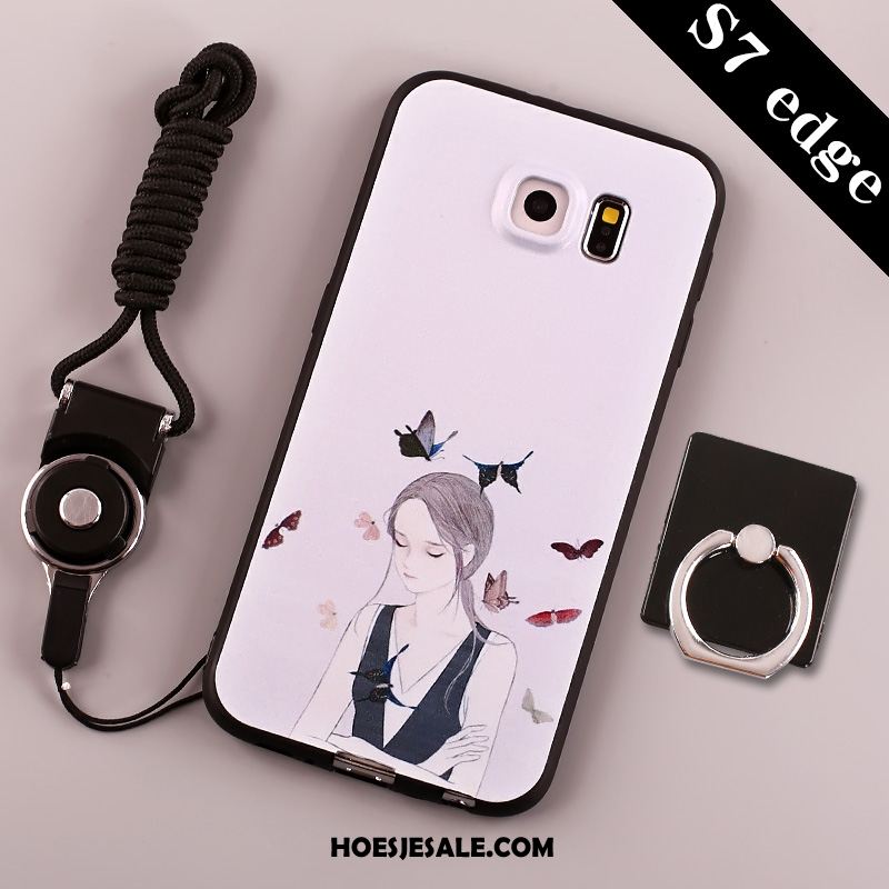 Samsung Galaxy S7 Hoesje Hoes Ster Roze Trend Zacht Sale