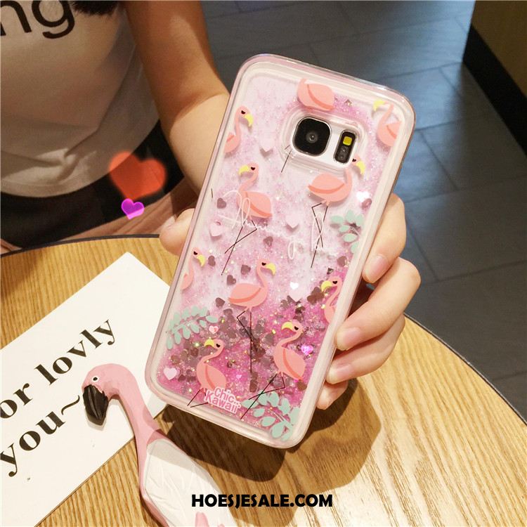 Samsung Galaxy S7 Hoesje Mobiele Telefoon Roze Mooie Ster Zacht Kopen