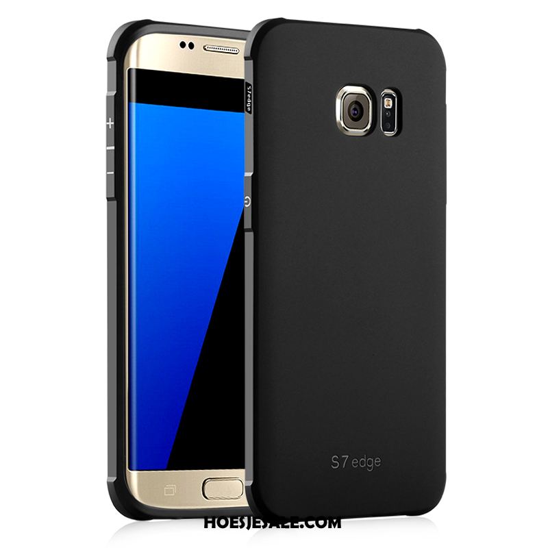 Samsung Galaxy S7 Hoesje Zwart All Inclusive Bescherming Zacht Hemming