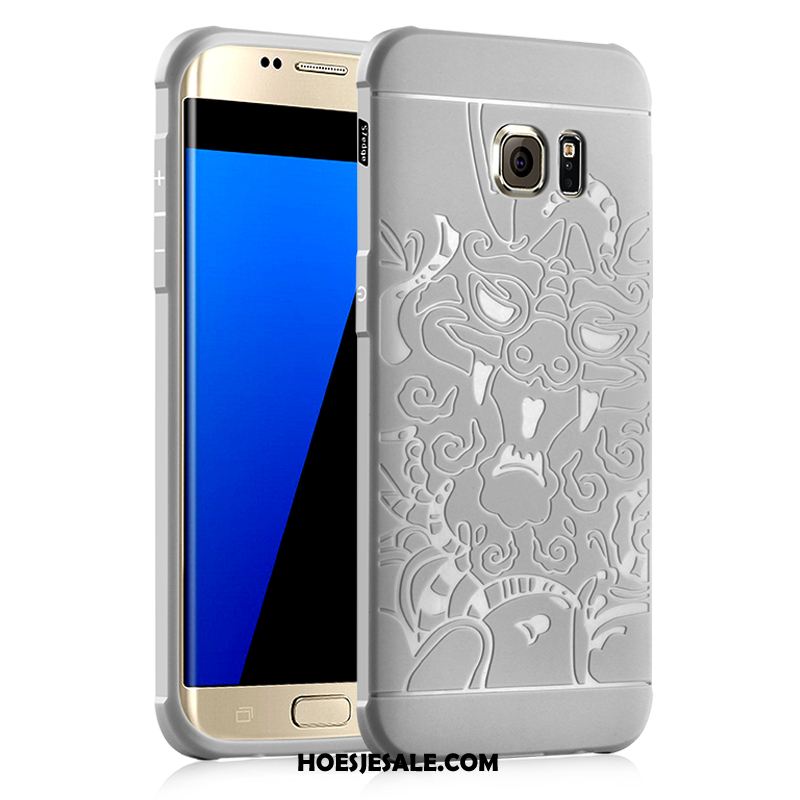 Samsung Galaxy S7 Hoesje Zwart All Inclusive Bescherming Zacht Hemming