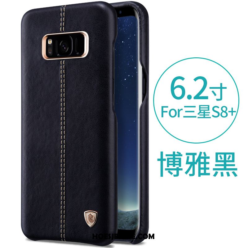 Samsung Galaxy S8+ Hoesje Bescherming Leer Leren Etui Folio Mobiele Telefoon Aanbiedingen