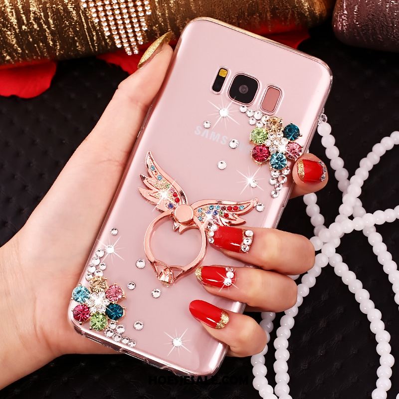 Samsung Galaxy S8 Hoesje Bescherming Siliconen Roze Hoes Ster Goedkoop