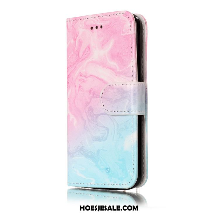 Samsung Galaxy S8 Hoesje Folio Ster Blauw Mobiele Telefoon Leren Etui Winkel