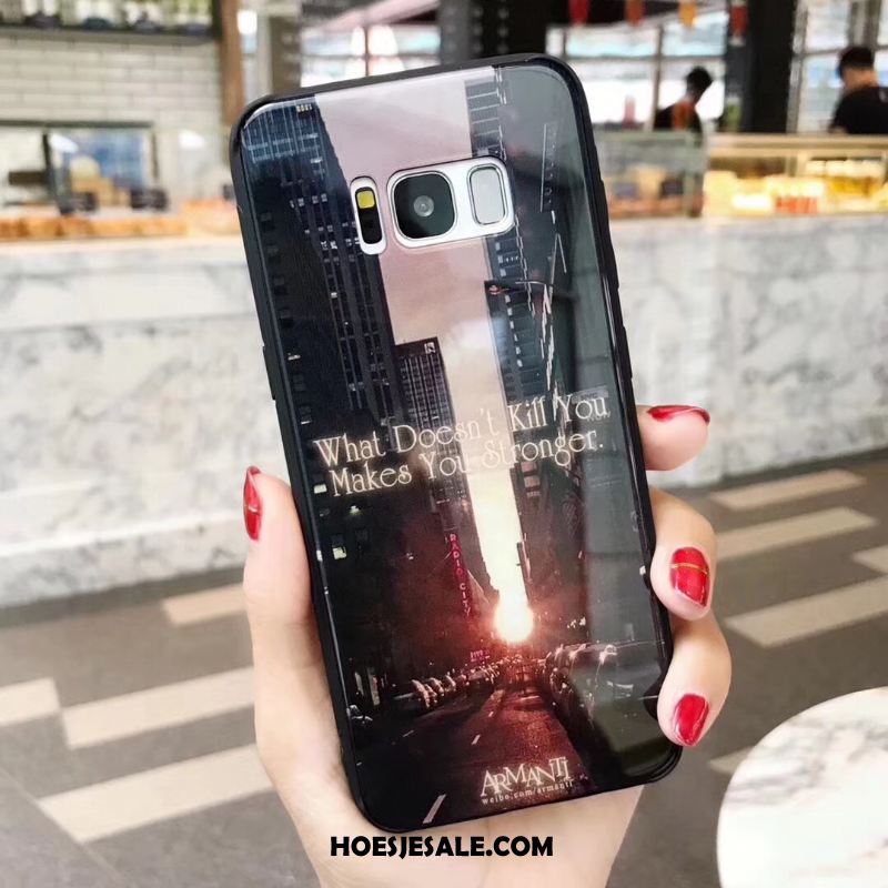 Samsung Galaxy S8 Hoesje Glas Siliconen Ster Bescherming Scheppend Goedkoop