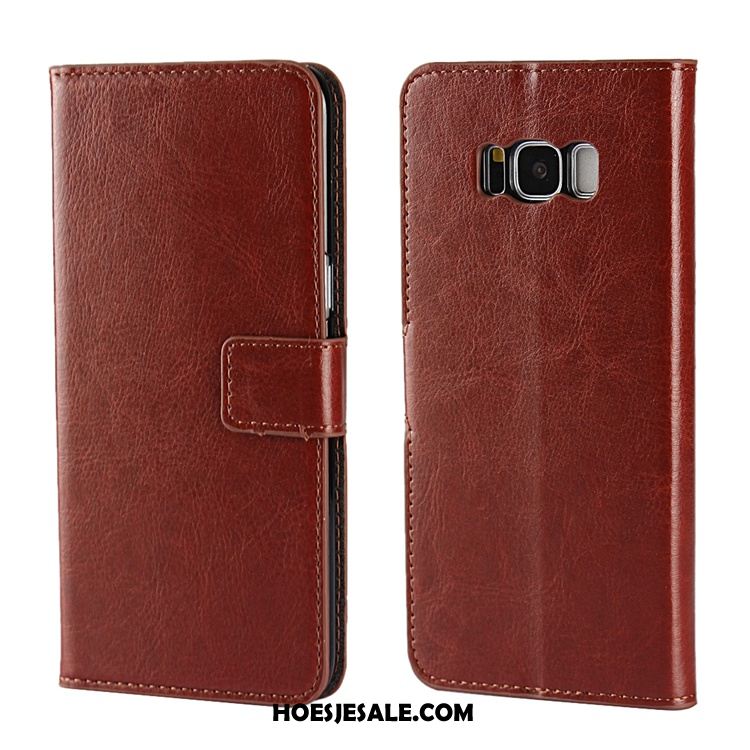Samsung Galaxy S8+ Hoesje Hard Leren Etui Hoes Ster Folio Kopen