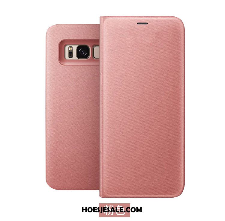 Samsung Galaxy S8 Hoesje Hoes Anti-fall Folio Roze Mobiele Telefoon