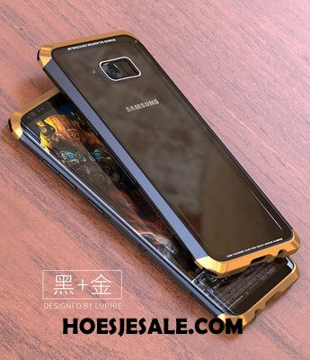 Samsung Galaxy S8+ Hoesje Omlijsting Glas Anti-fall Mobiele Telefoon Purper Sale