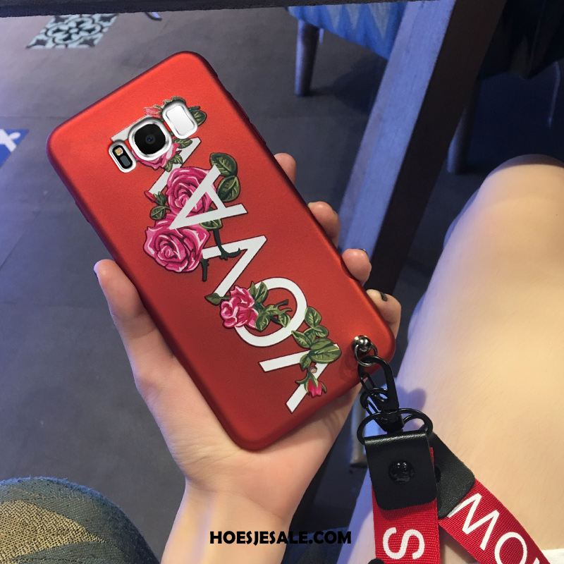 Samsung Galaxy S8+ Hoesje Scheppend Rood Net Red Ster Mooie Online