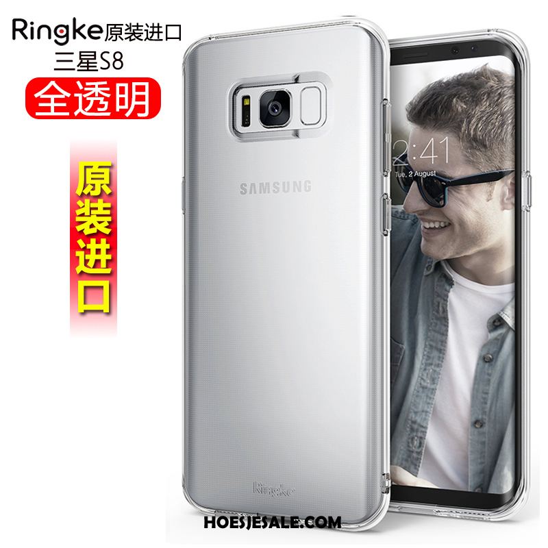 Samsung Galaxy S8 Hoesje Ster All Inclusive Zwart Siliconen Trendy Merk Kopen
