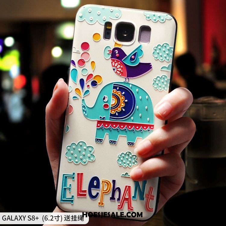 Samsung Galaxy S8+ Hoesje Ster Schrobben Reliëf Mobiele Telefoon Roze Aanbiedingen