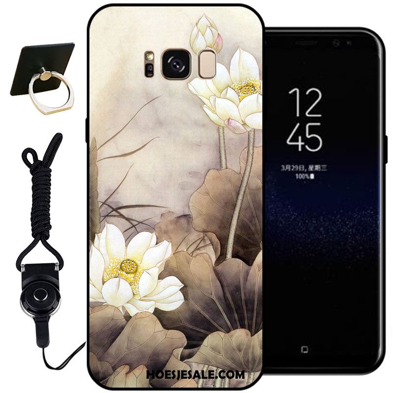 Samsung Galaxy S8+ Hoesje Ster Siliconen Bescherming Klassiek Zwart Kopen