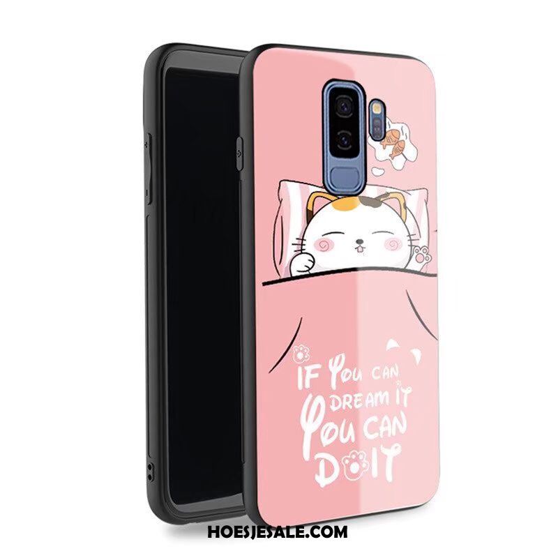 Samsung Galaxy S9+ Hoesje Bescherming Glas Scheppend Achterklep Mobiele Telefoon Sale