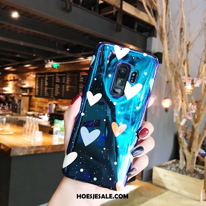 Samsung Galaxy S9+ Hoesje Blauw Bescherming Anti-fall Mobiele Telefoon Siliconen Goedkoop