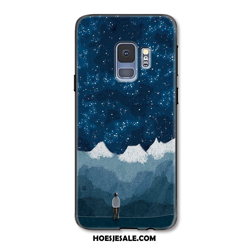 Samsung Galaxy S9 Hoesje Geel Anti-fall Elegante Bedrijf Mobiele Telefoon Winkel