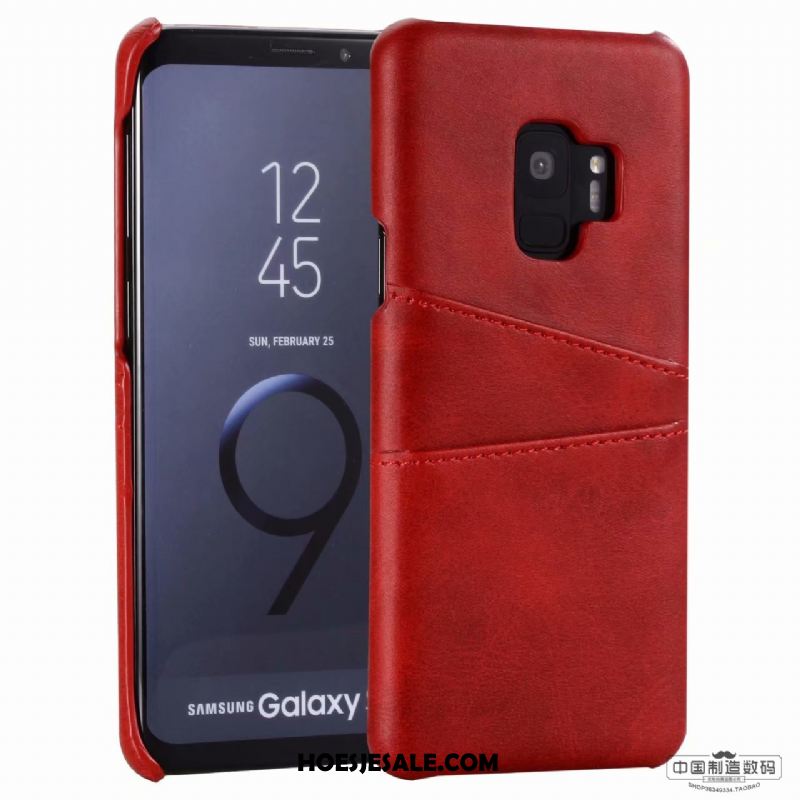 Samsung Galaxy S9 Hoesje Kaart Leren Etui Ster Mobiele Telefoon Rood Online