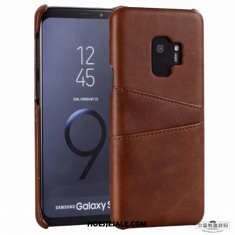 Samsung Galaxy S9 Hoesje Kaart Leren Etui Ster Mobiele Telefoon Rood Online