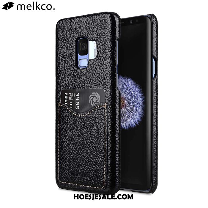 Samsung Galaxy S9 Hoesje Leer Achterklep Blauw Mobiele Telefoon Bescherming Kopen