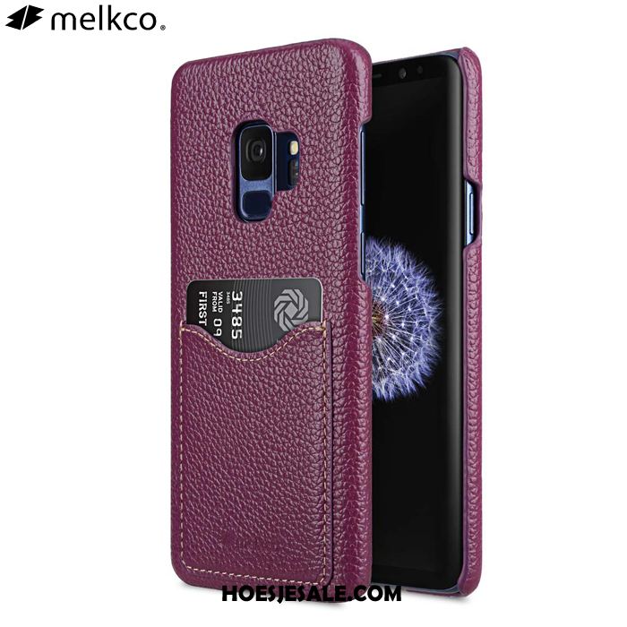 Samsung Galaxy S9 Hoesje Leer Achterklep Blauw Mobiele Telefoon Bescherming Kopen