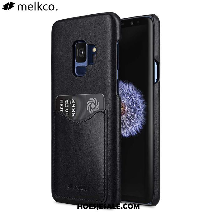 Samsung Galaxy S9 Hoesje Leer Achterklep Blauw Mobiele Telefoon Bescherming Kopen