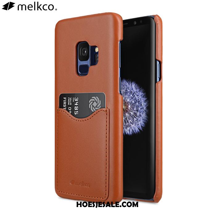 Samsung Galaxy S9 Hoesje Leer Achterklep Blauw Mobiele Telefoon Bescherming Kopen