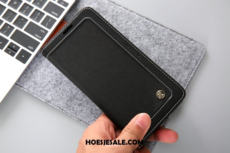 Samsung Galaxy S9+ Hoesje Leer Portemonnee Denim Folio Mobiele Telefoon Sale