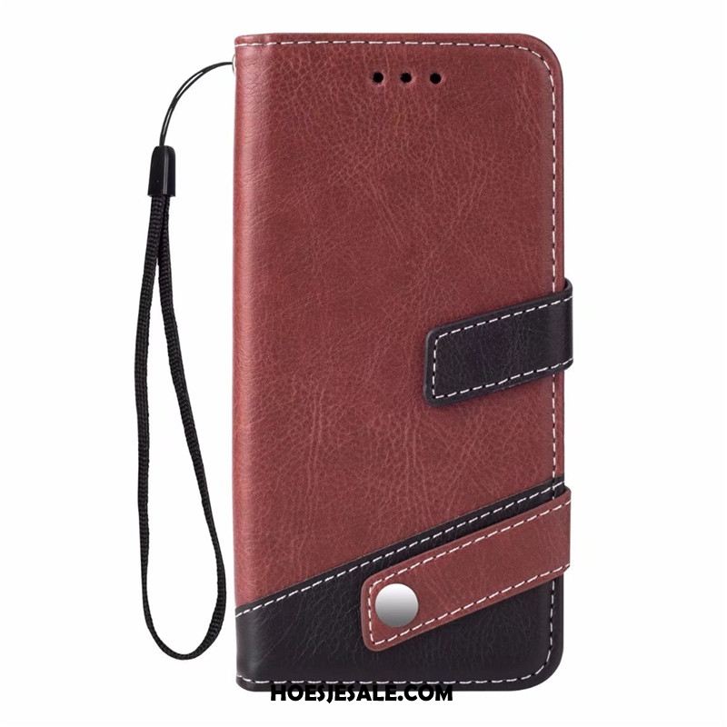 Samsung Galaxy S9+ Hoesje Leren Etui Anti-fall Hanger Clamshell All Inclusive Goedkoop