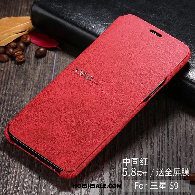 Samsung Galaxy S9 Hoesje Leren Etui Echt Leer Mobiele Telefoon Hoes Bescherming Kopen