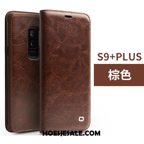 Samsung Galaxy S9+ Hoesje Mobiele Telefoon Dun Folio High End Leren Etui Kopen