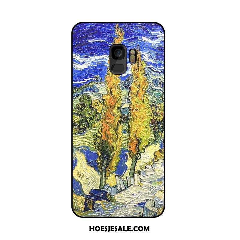 Samsung Galaxy S9 Hoesje Olieverfschilderij Ster Hoge Hanger Mobiele Telefoon Korting