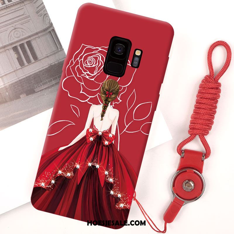 Samsung Galaxy S9 Hoesje Persoonlijk Trendy Merk Rood Siliconen Mobiele Telefoon Online