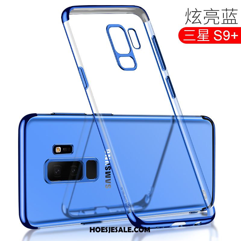 Samsung Galaxy S9+ Hoesje Plating Mobiele Telefoon Ster Anti-fall Blauw Goedkoop