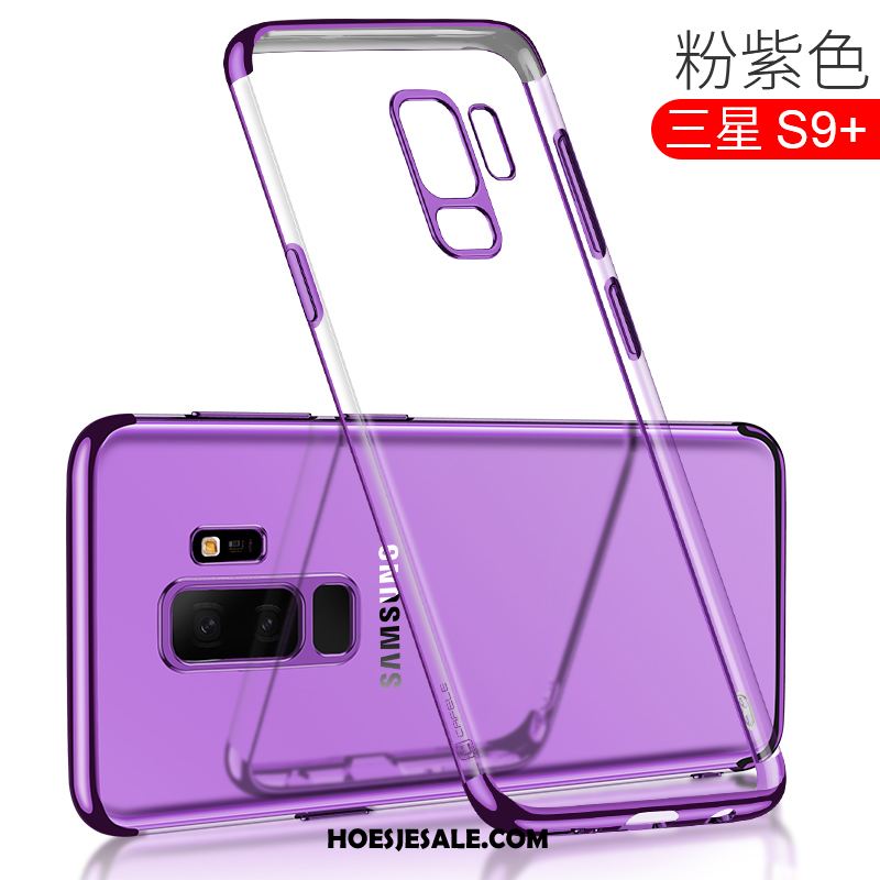 Samsung Galaxy S9+ Hoesje Plating Mobiele Telefoon Ster Anti-fall Blauw Goedkoop