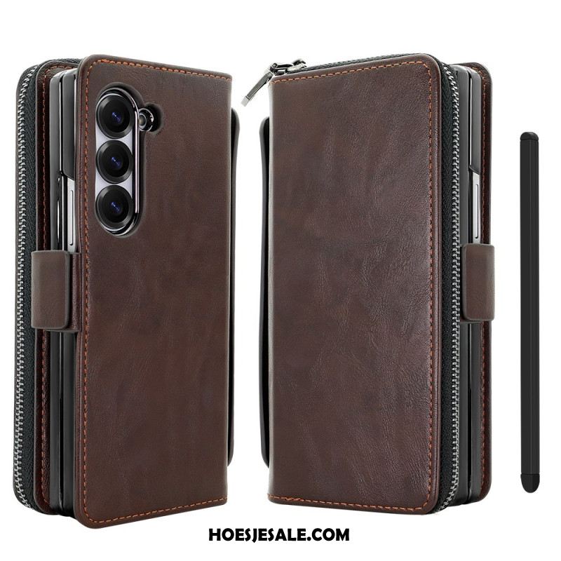 Samsung Galaxy Z Fold 7 Etui Met Rits En Riempje