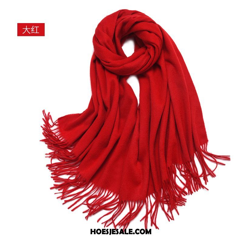 Sjaals Dames Lange Blijf Warm Wol Vers Herfst Goedkoop
