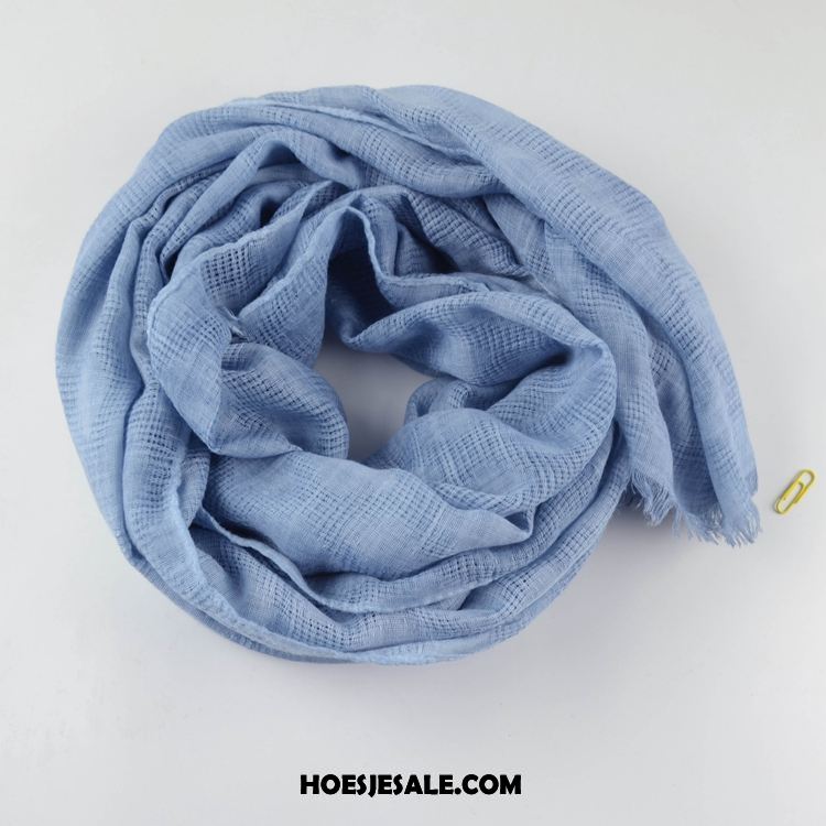 Sjaals Heren Lange Sjaal Eenvoudig Trend Effen Kleur Goedkoop