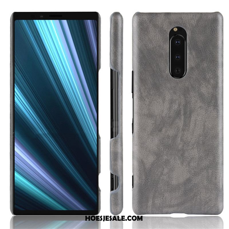 Sony Xperia 1 Hoesje Mobiele Telefoon Hard Leer Tas Hoes Goedkoop