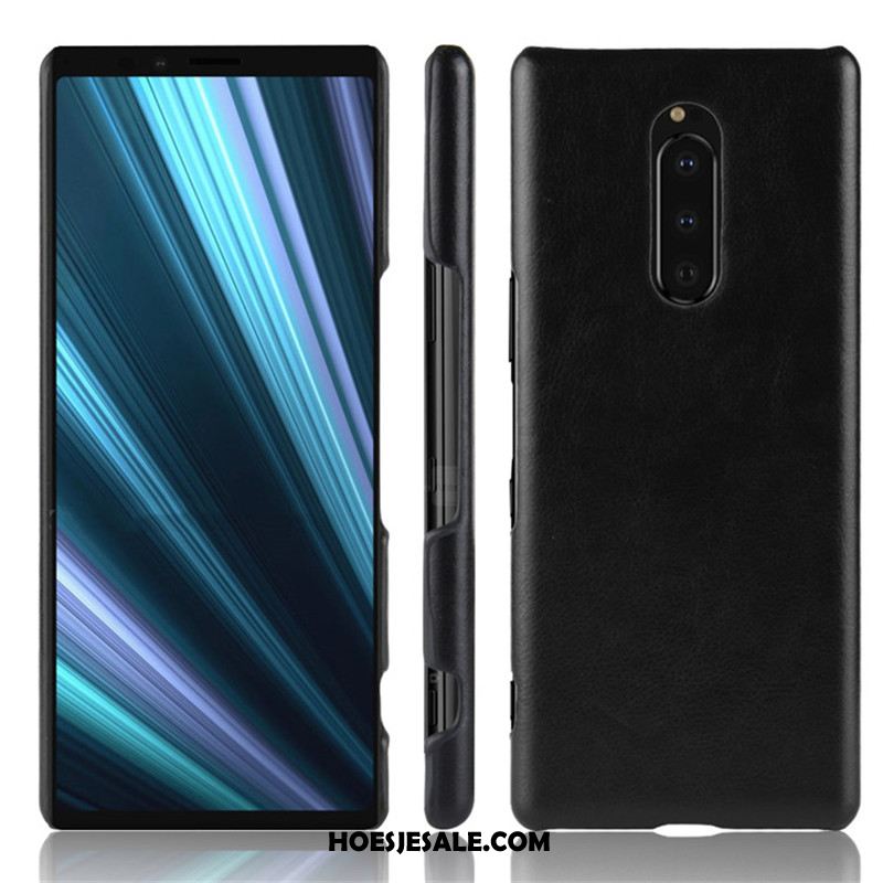 Sony Xperia 1 Hoesje Mobiele Telefoon Hard Leer Tas Hoes Goedkoop